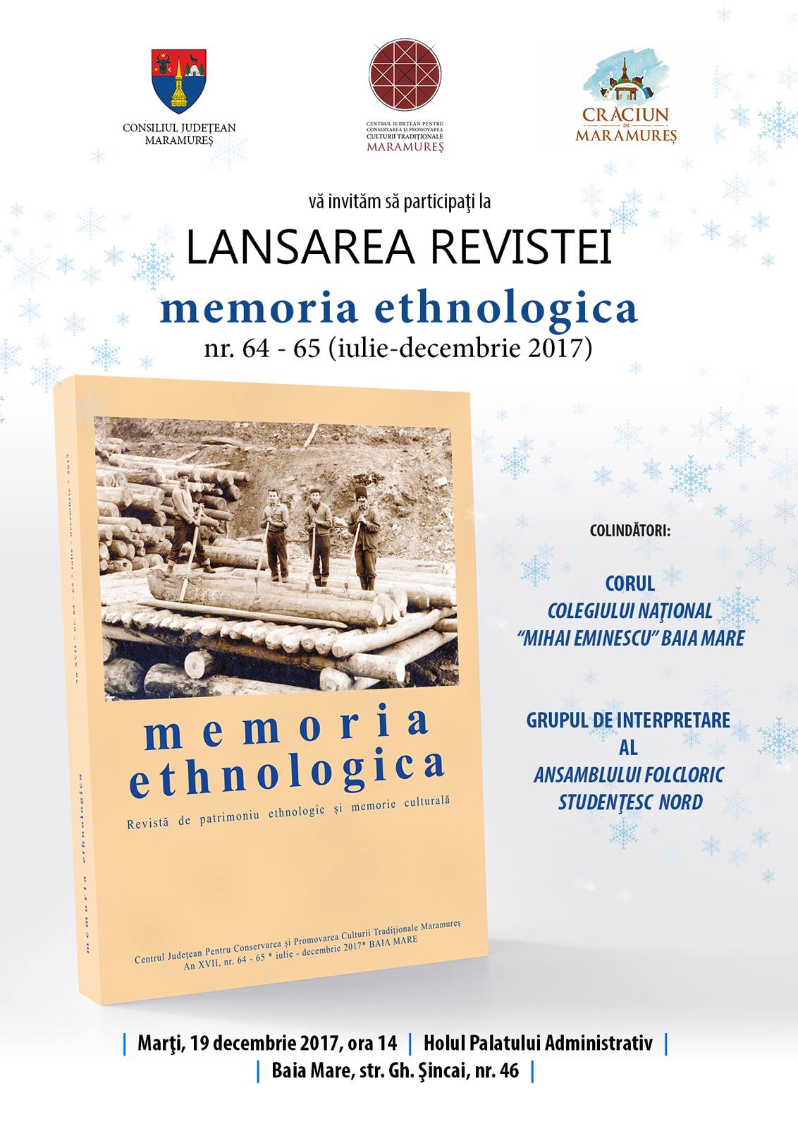 Ansamblul studențesc NORD la lansarea revistei Memoria Ethnologica